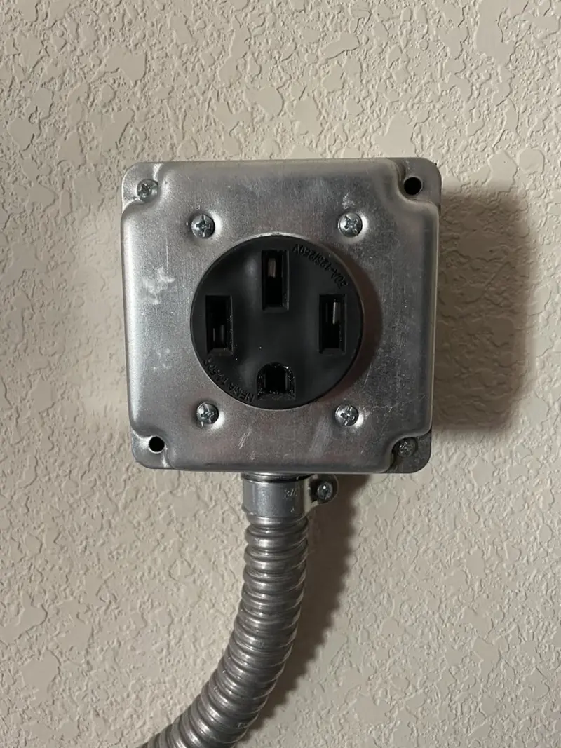 NEMA 14-50 outlet installed for Electrical Panel Upgrade in Myrtle Creek